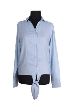 Bayan Gömlek Trend Şık Giyim Açık Mavi 83378