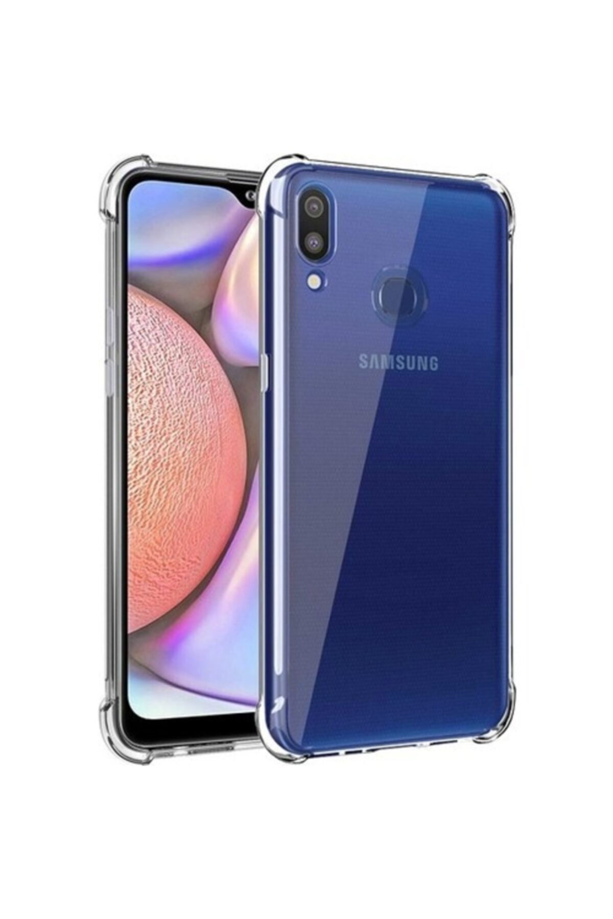 Samsung Galaxy A10s Şeffaf Airbag Antishock Köşe Korumalı Silikon Kılıf
