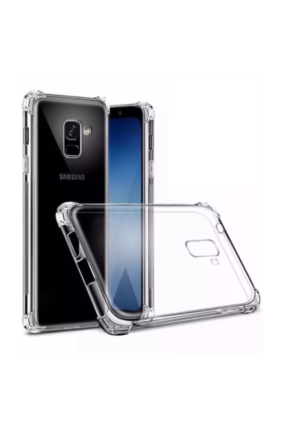Samsung Galaxy A6 Plus Şeffaf Airbag Antishock Köşe Korumalı Silikon Kılıf