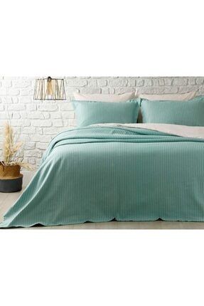 English Home Dally Pamuklu Cift Kisilik Yatak Ortusu Takimi 230x240 Cm Mavi Trendyol
