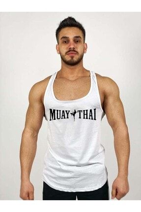 Black - Muay & Thai Askılı Fitness Atleti BLCK145620
