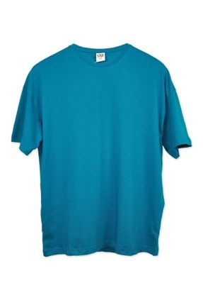 Erkek Petrol Mavisi Oversize T-shirt TOS000705T