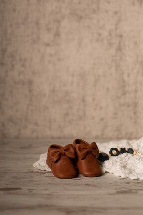 Kız Bebek Kahverengi Pody Serisi Hakiki Deri İlk Adım Ayakkabısı Pody-04