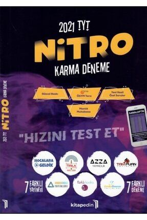 Nitro 2021 Tyt Karma Deneme Seti 7 Farklı Yayınevinin Buluşması NITRODNMSET