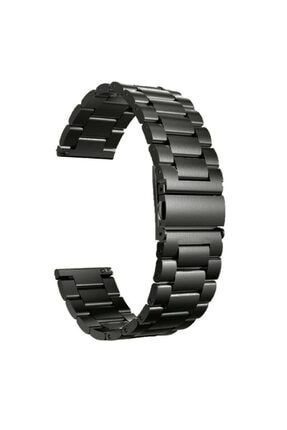 Samsung Galaxy Watch 3 45mm Kordon Metal Sıralı Kordon Siyah krks10358292094