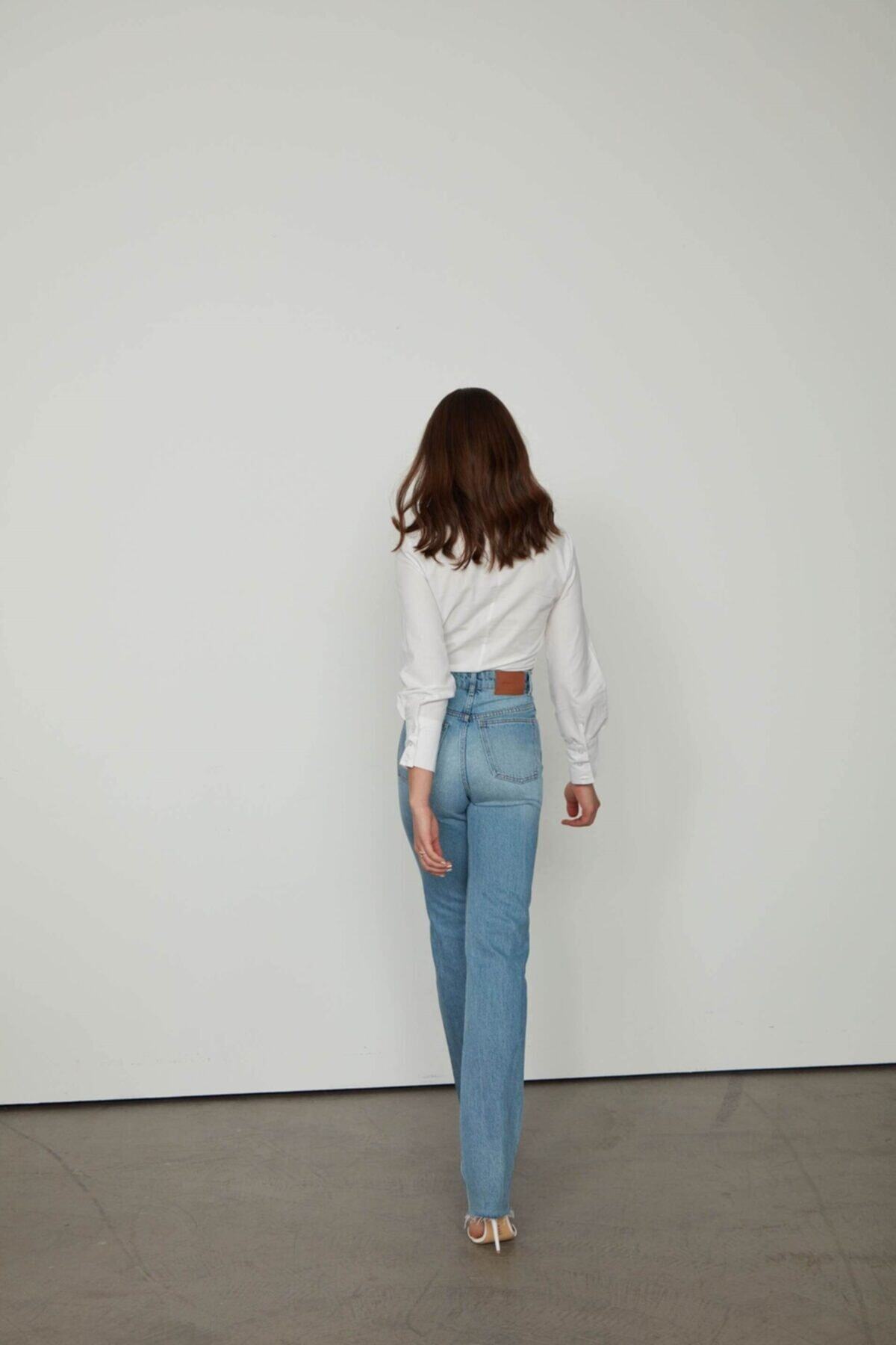VATKALI Lazer Kesim Straight Fit Jean 