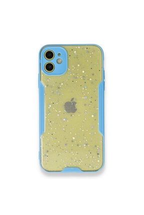 Apple iPhone 11 Uyumlu Platin Simli Silikon Kılıf - Karışık/Çok Renkli TY-9686