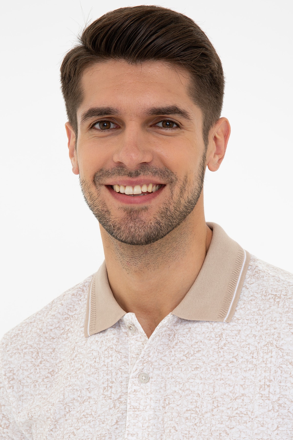 تیشرت مردانه بژ پیرکاردین | G021SZ011.000.1201203 اورجینال - تصویر 2