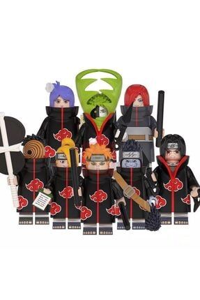 Naruto Akatsuki Members-1 Mini Figür 8li Set Naruto Anime Sx5 wm2000
