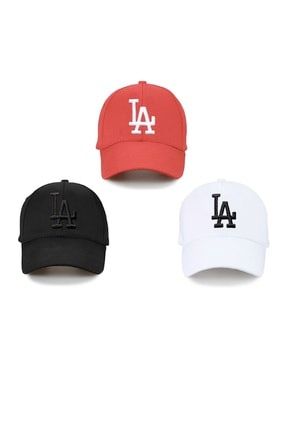 La Los Angeles 3'lü Unisex Set Şapka LP3KSB