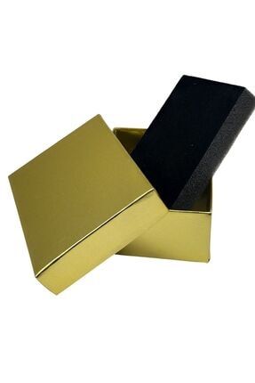 Altın Karton Kolye & Mini Set Kutusu 24 Lü Paket (İÇİ SÜNGERLİ) TRNDYLGK2AL