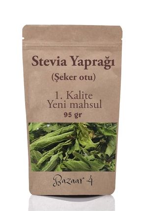 Stevia Yaprağı - Stevia Şeker Otu 95 Gr 1.kalite Taze Yeni Mahsül Bazaar4-B4-2430