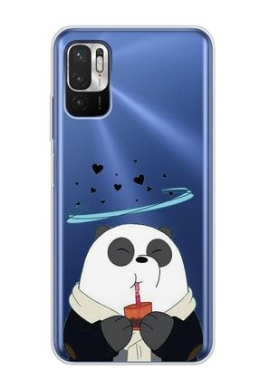 Xiaomi Redmi Note 10 5g Panda Tasarımlı Süper Şeffaf Telefon Kılıfı xiaomiredminote10-5gtrdn1112panda.jpg
