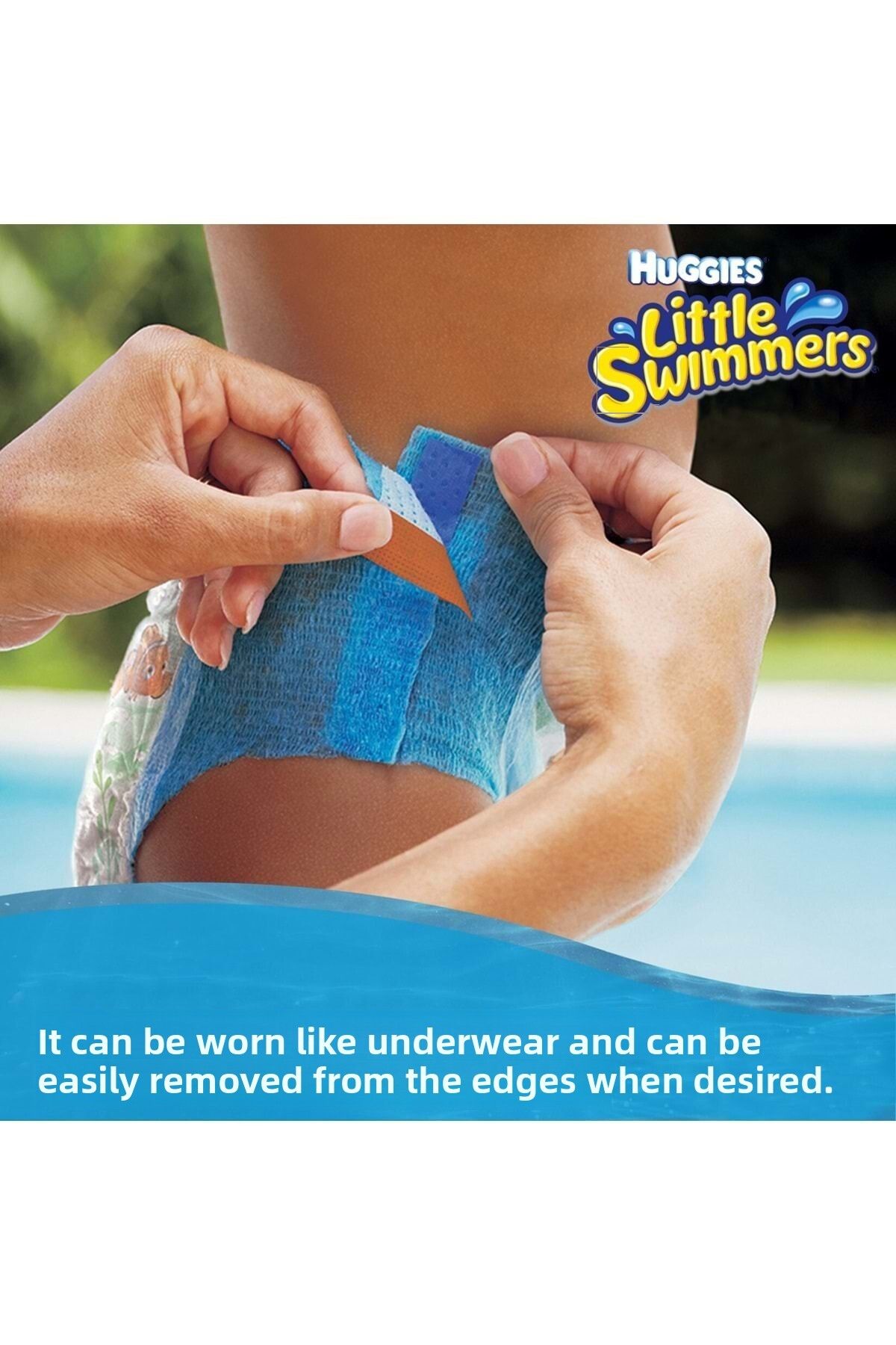 Huggies-Little Swimmers Swimsuit Baby Diaper Size: 5-6 (12-18kg) Single (Inside Piece 11) 5