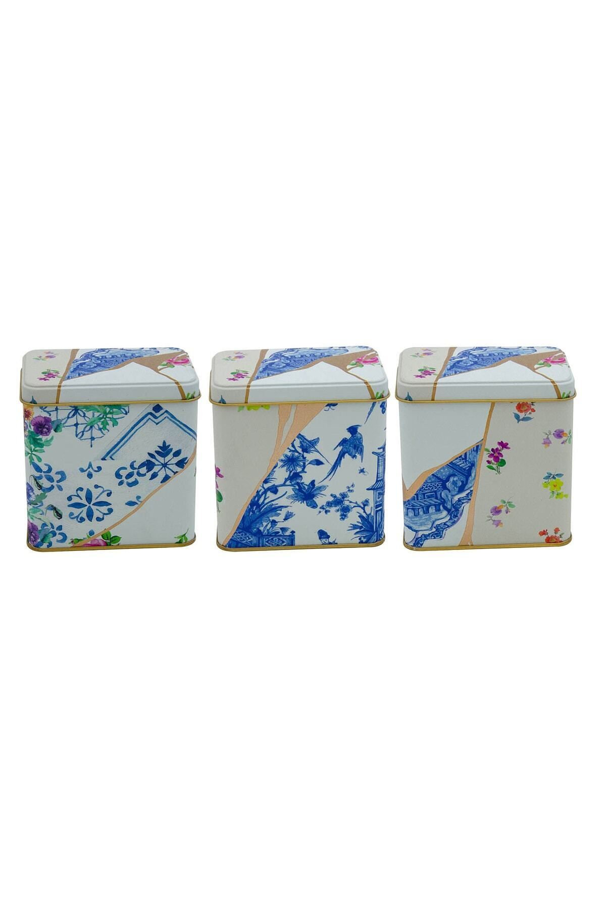EVLE-Erb36U5 Rectangular Storage Container 8 X 12 X 12 Cm, Set of 3, Kint Sugi 3