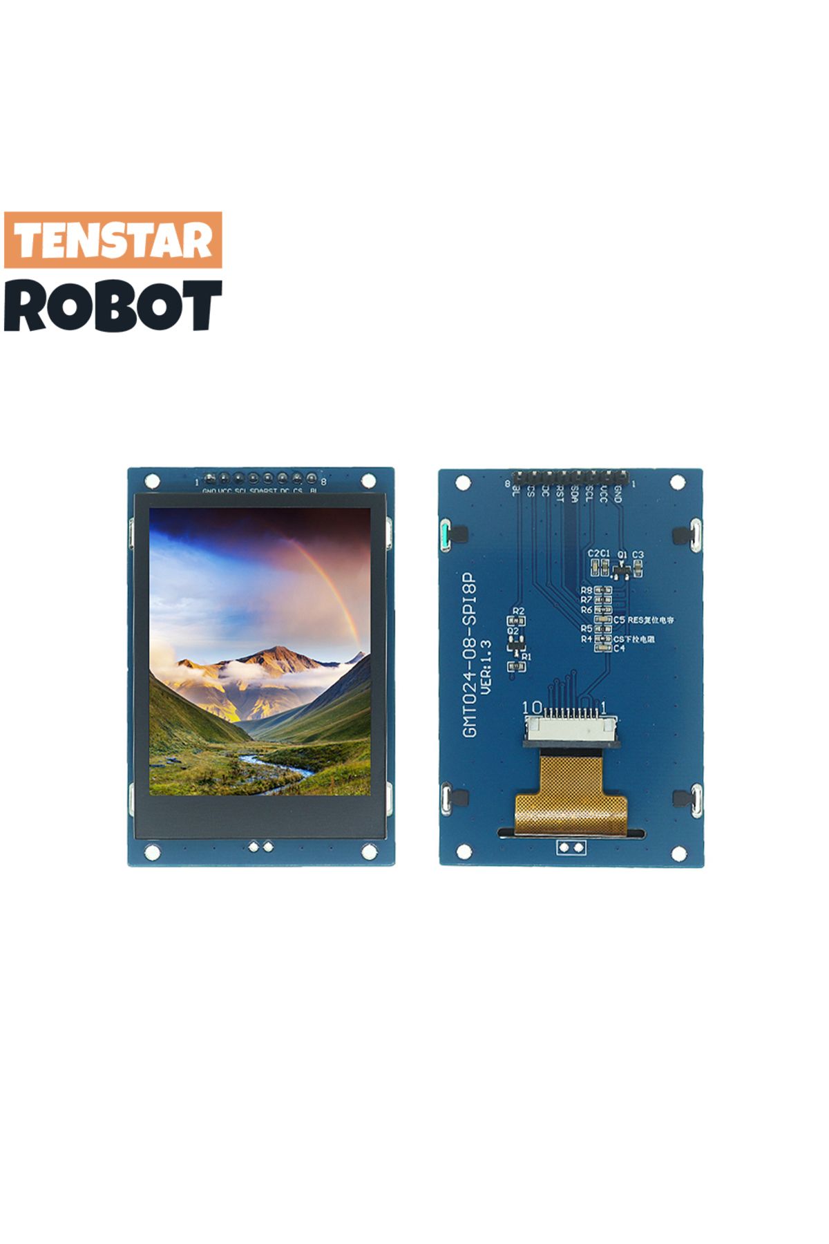 TENSTAR ROBOT-2.4 Inch TENSTAR ROBO 2.4 / 2.8 / 3.5 Inch 240x320 320x480 SPI TFT Serial Port Module 5V/3.3V PCB Ad 1