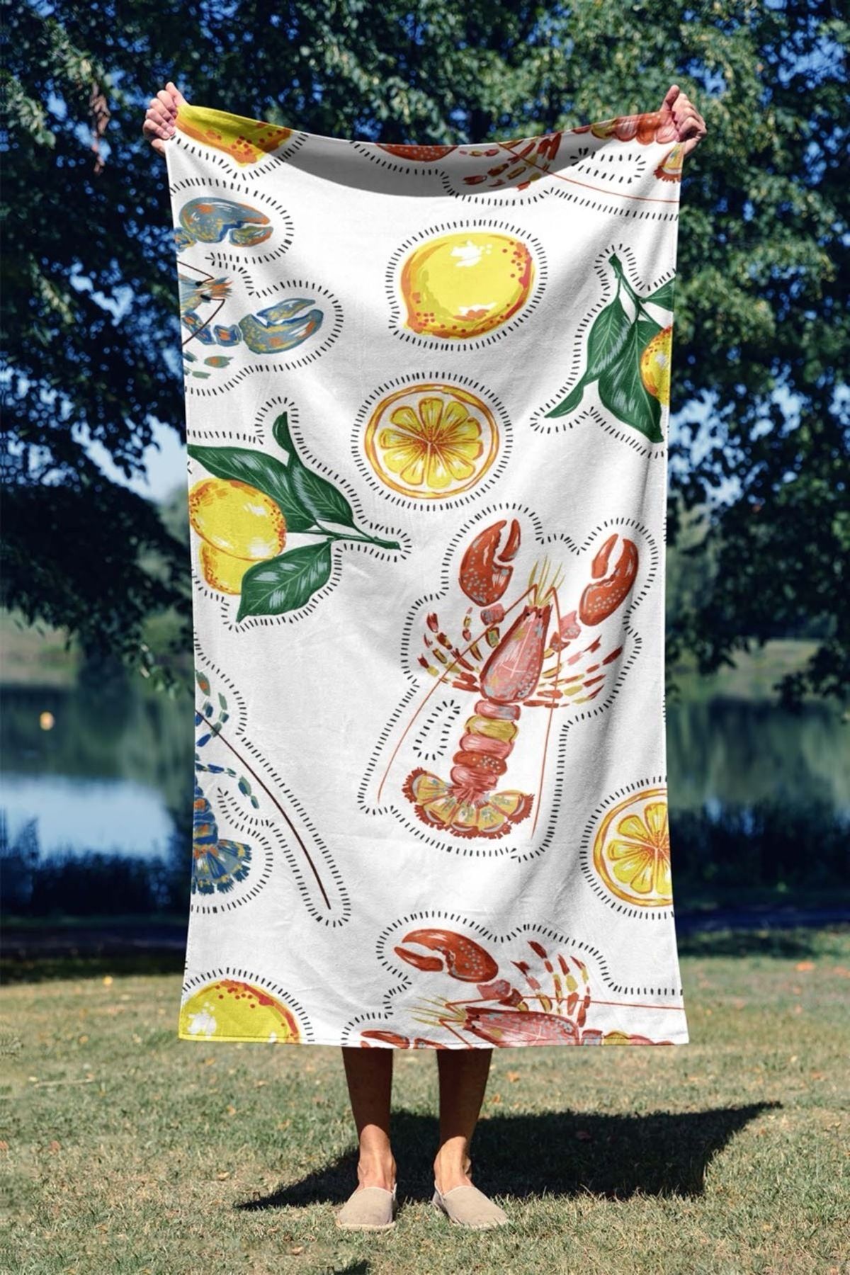 Pilloveland Deniz Ve Plaj Havlusu - 70 X 140 Cm - Lobster