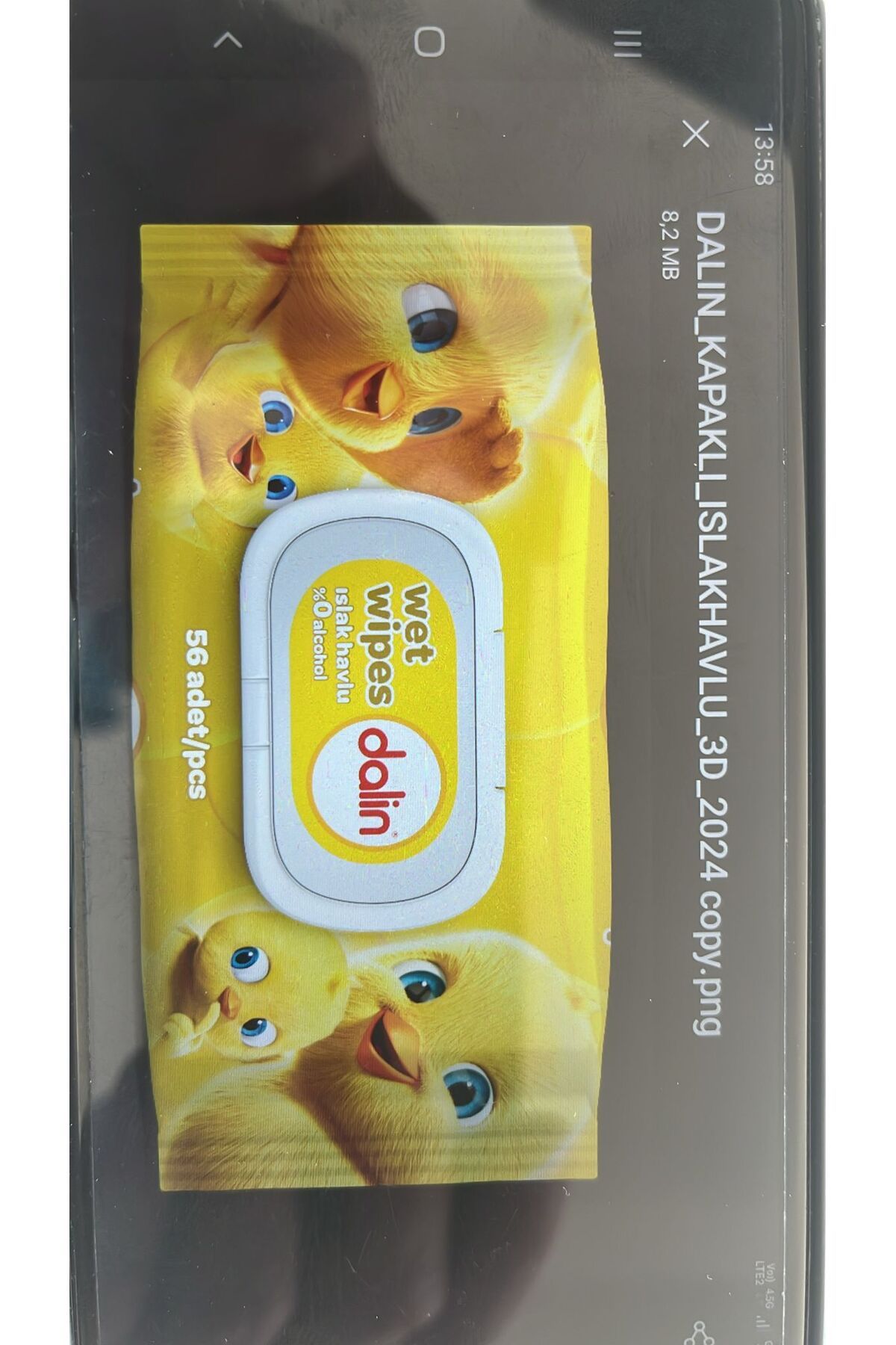 Dalin-Wet Towel 52Pcs (Pack of 3) X 4 Pieces with Cover New 1