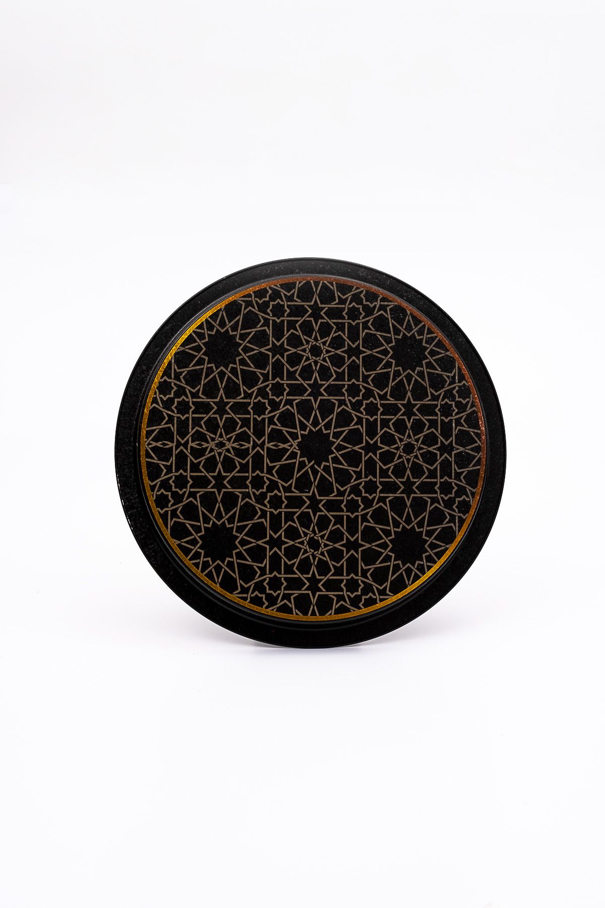 EVLE-Ee197-v2 Trellis Patterned Round Tray 32 Cm 4