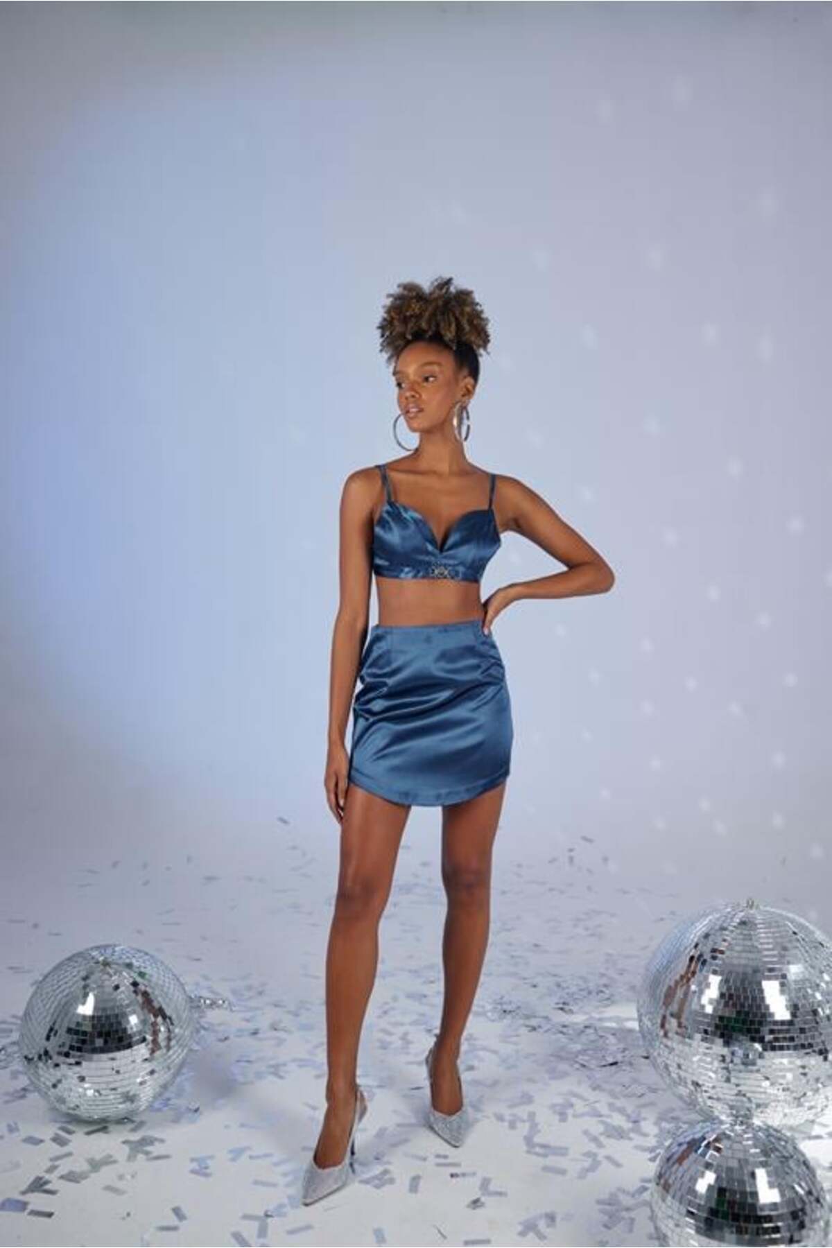 HOLLY LOLLY-Stilvolles marineblaues Bustier 1