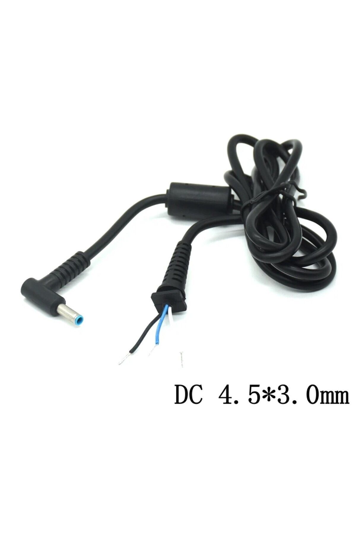 HADRON 4.5x3.0 mm Dc Adaptör Kablo Mavi Uç Hp Laptop Adaptör Tamir Kablosu 3 Kablolu 4,5*3,0 Tamir Kablo