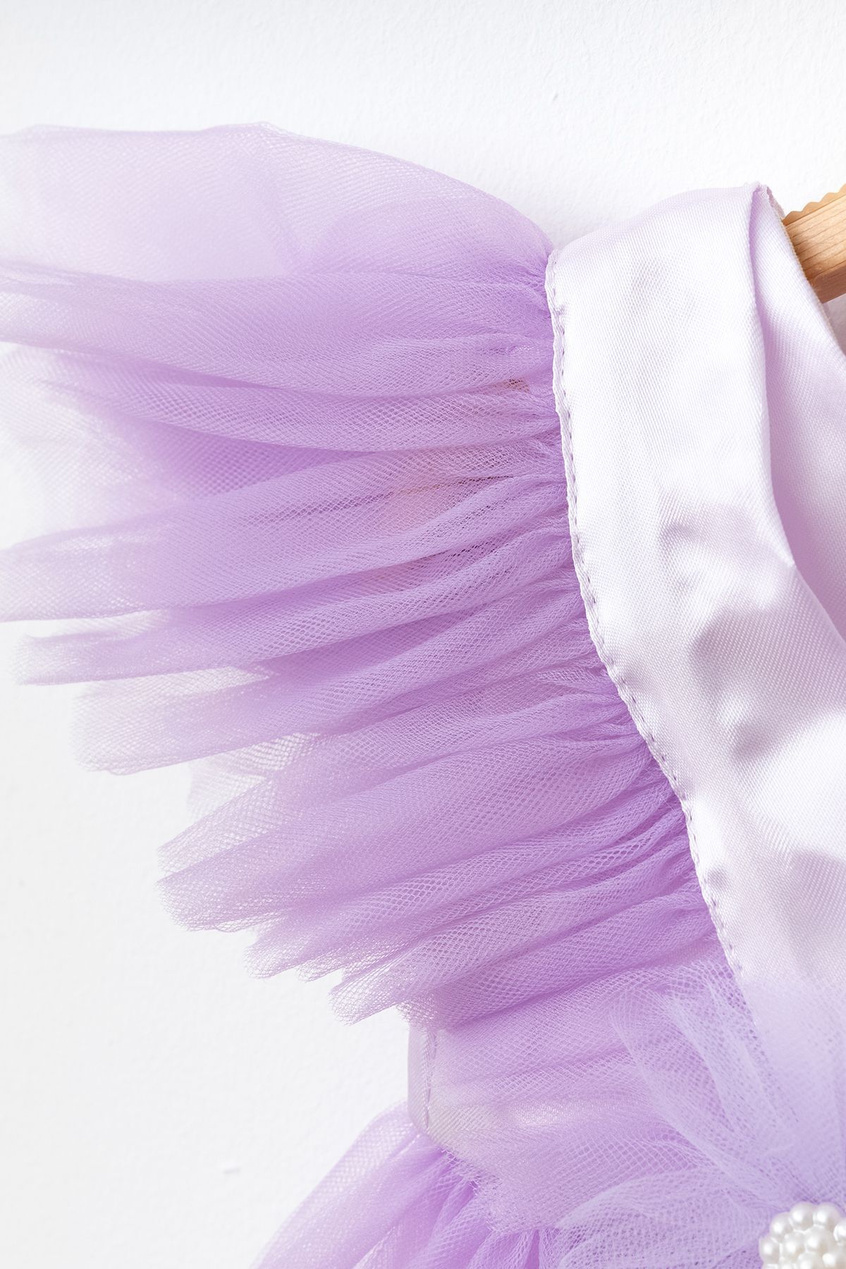 Petite Ponpon Baby Ponpon Baby Kız Bebek Yenidoğan Hediyelik Premium Mevlüt Elbisesi fotoğrafı 4 (önizleme)