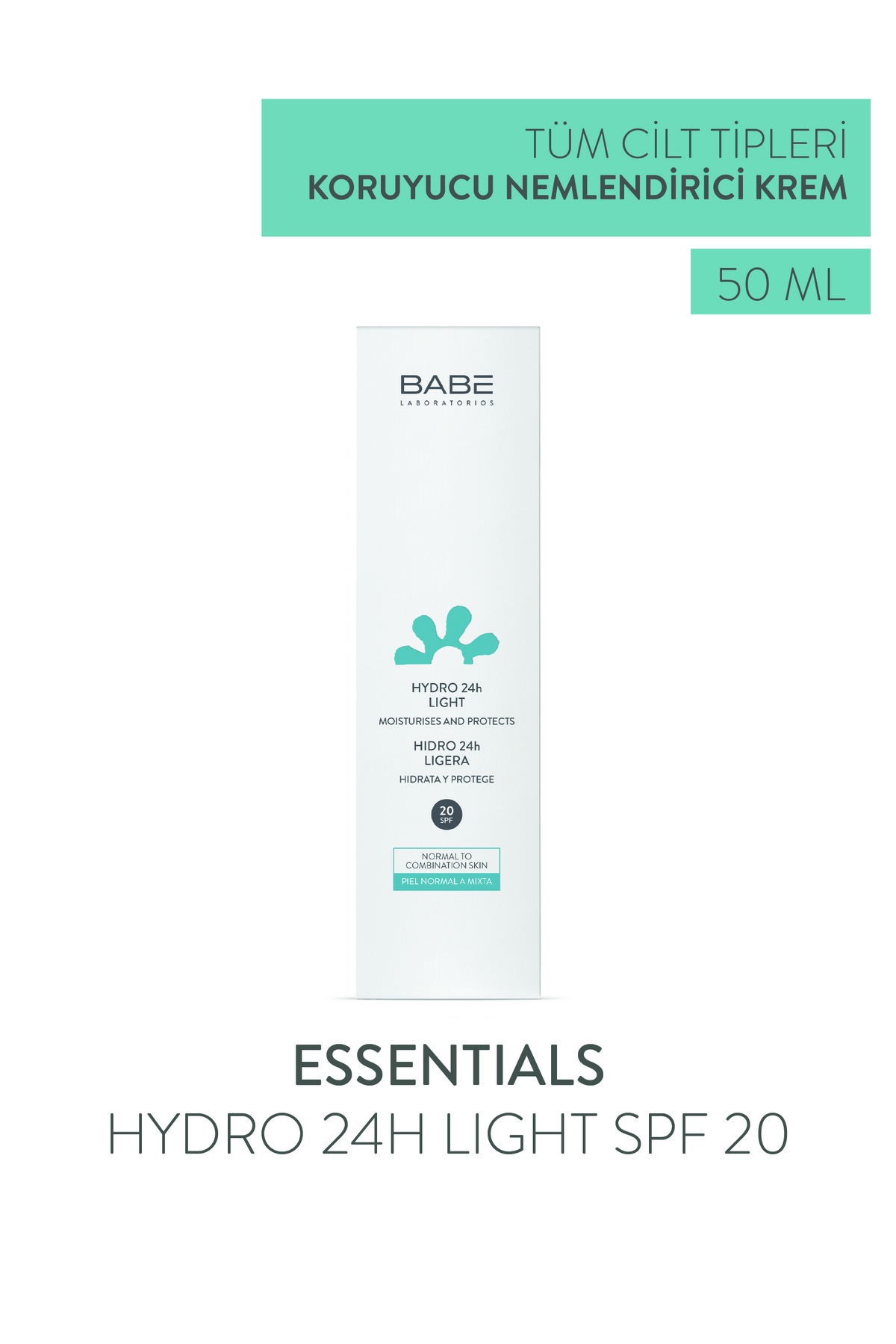 Babe Laboratorios-Babe Hydro 24h Light Spf 20 Moisturizing Cream 50 ml 2