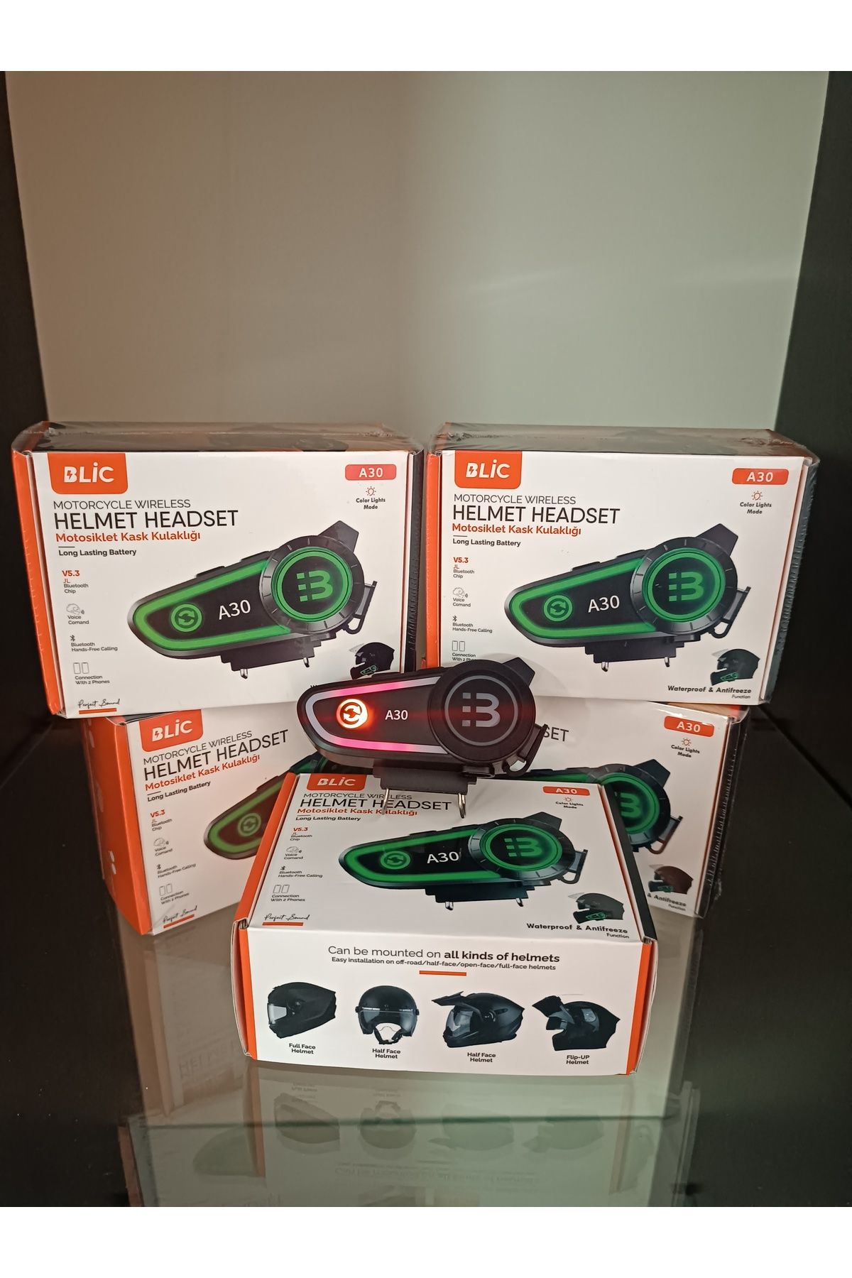 Blic A 30 Intercom Kask Bluetooth Kulaklık