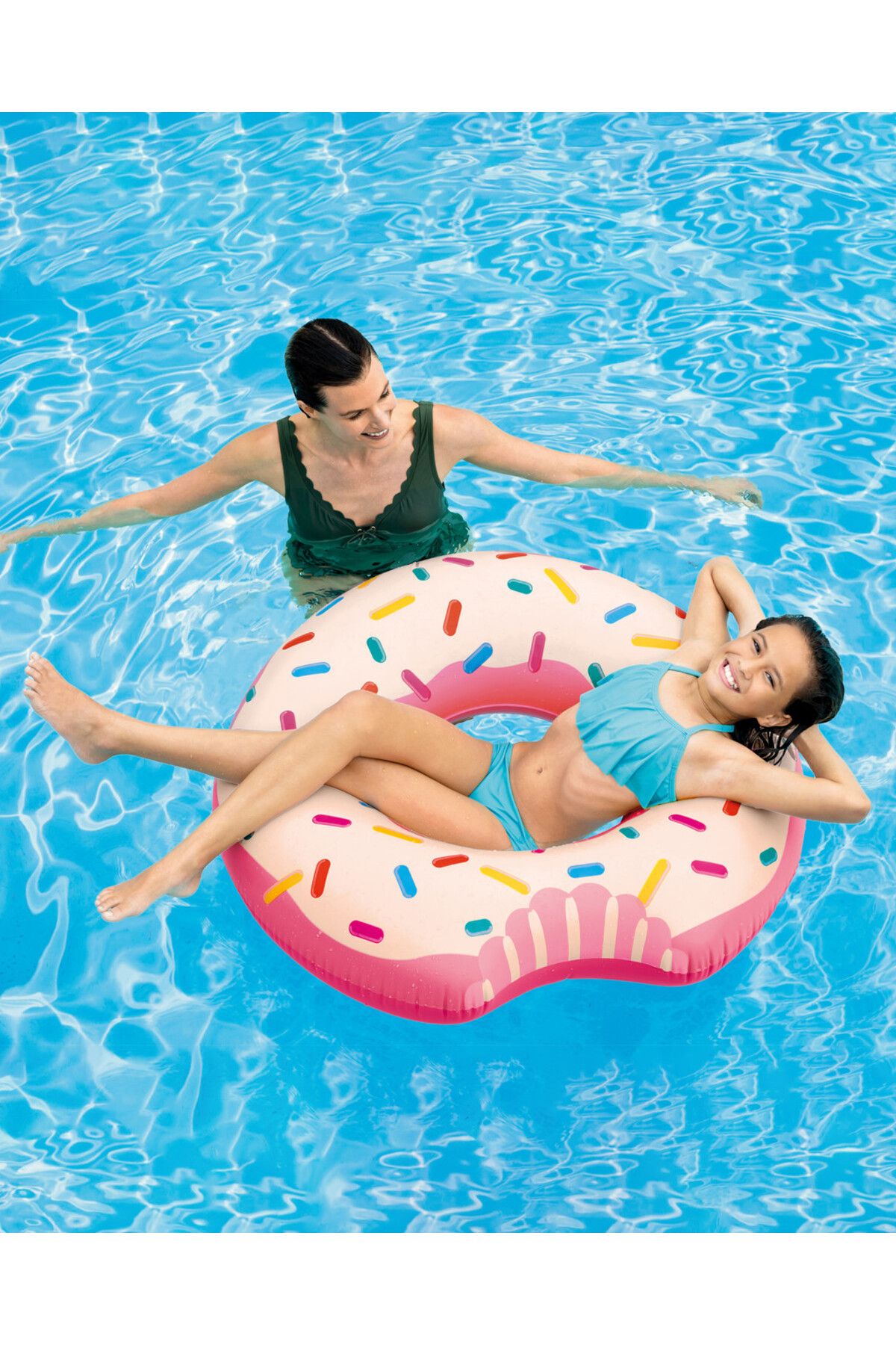 Intex Donut Şişme Deniz Simidi 107 cm – 14+ Yaş Şişme Deniz Yatağı