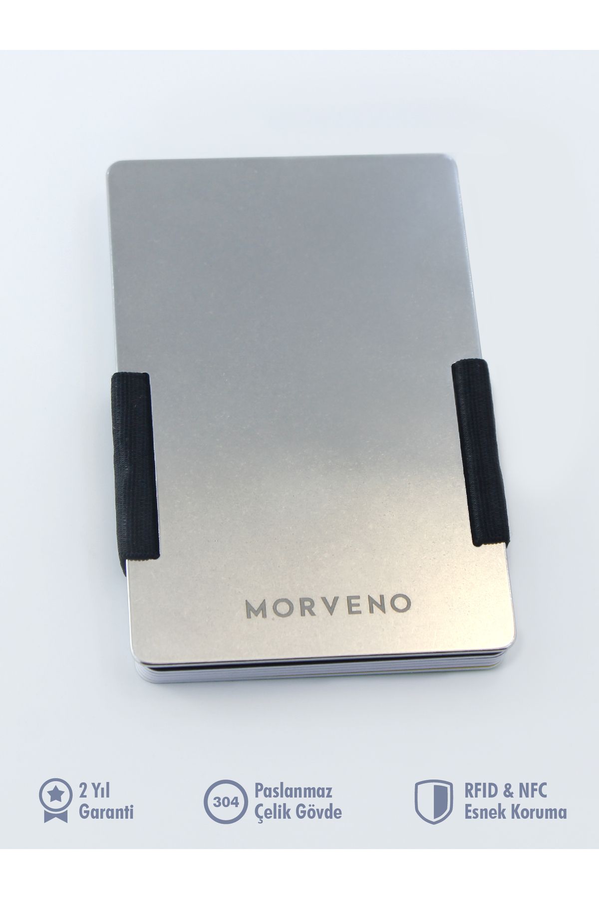 Morveno Çelik Cüzdan & Kartlık - Pratik, Şık, İnovatif, NFC & RFID Korumalı