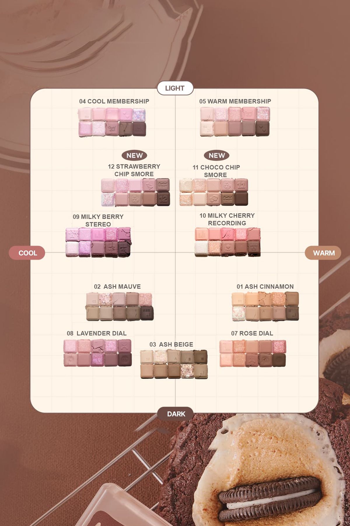 lilybyred-Mood Keyboard / 10 Eyeshadow 02 Ash Mauve 6