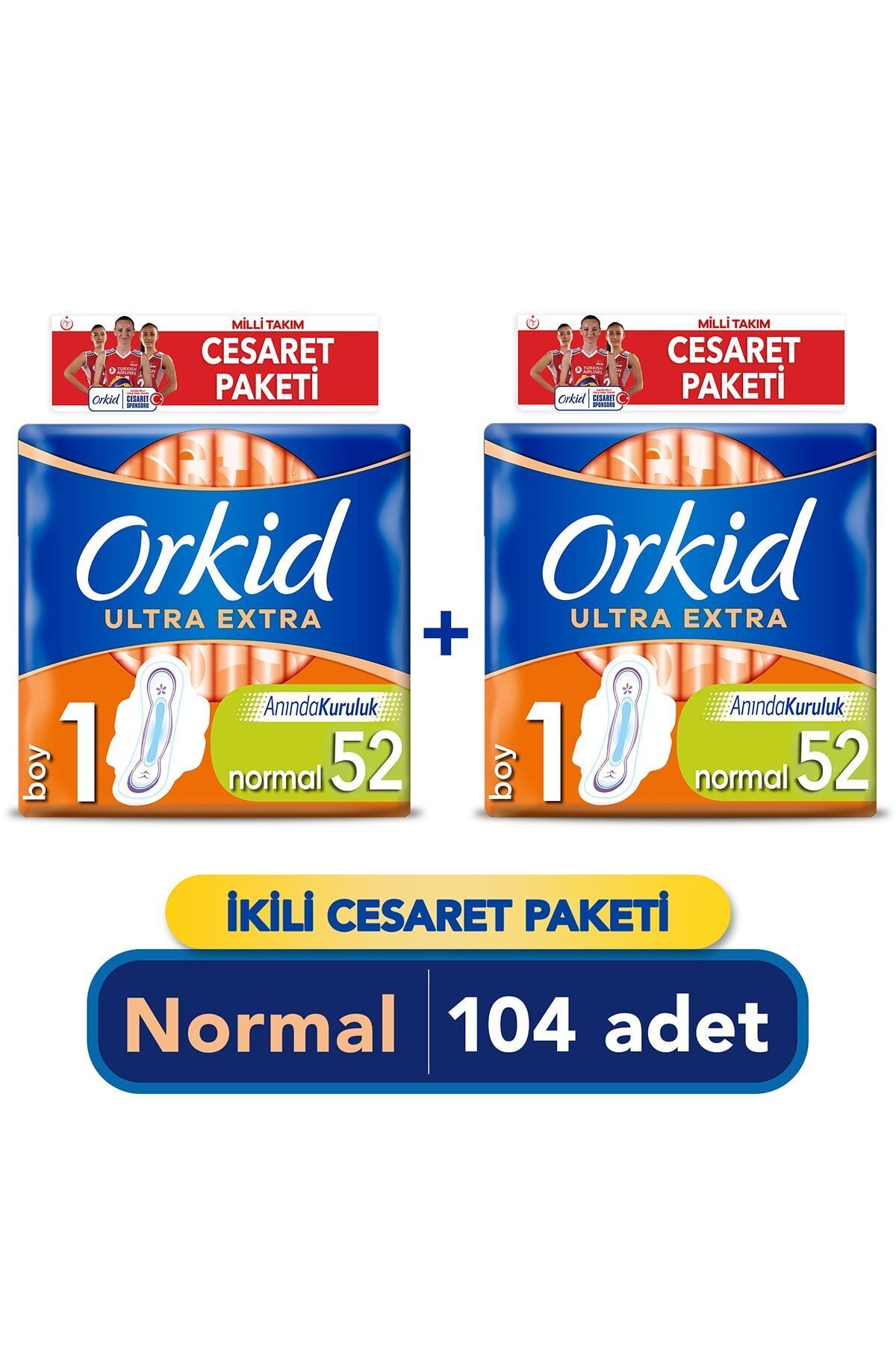 Orkid ULTRA EXTRA HİJYENİK PED NORMAL 8Lİ 13 PAKET
