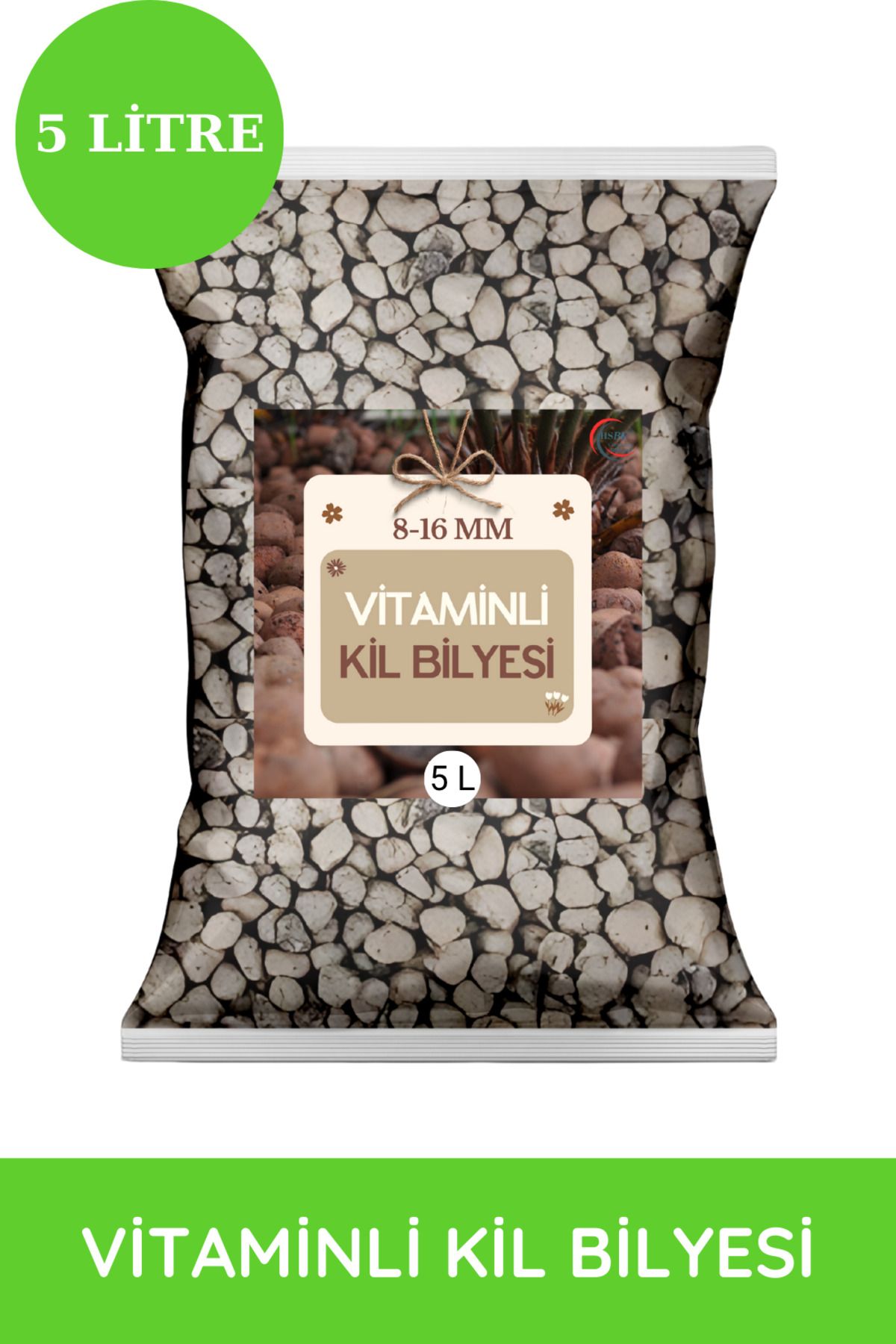 BK Commerce Vitaminli Kil Bilyesi 5 Lt - 8-16mm, Yüksek Su Tutucu, Köklendirme Desteği