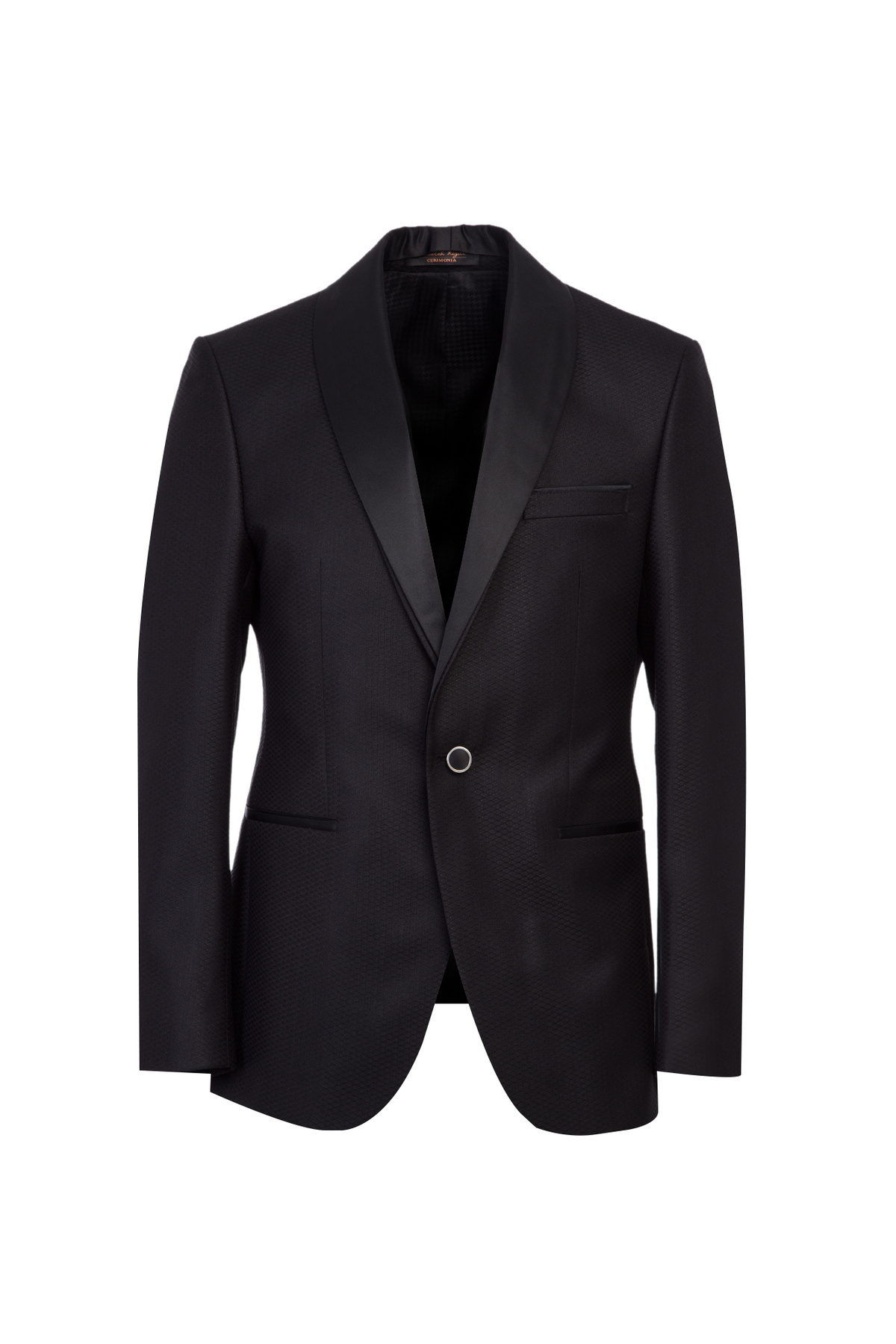 Abdullah Kiğılı-Slim Fit Slim Fit Shawl Collar Patterned Tuxedo & Groom Dress 2