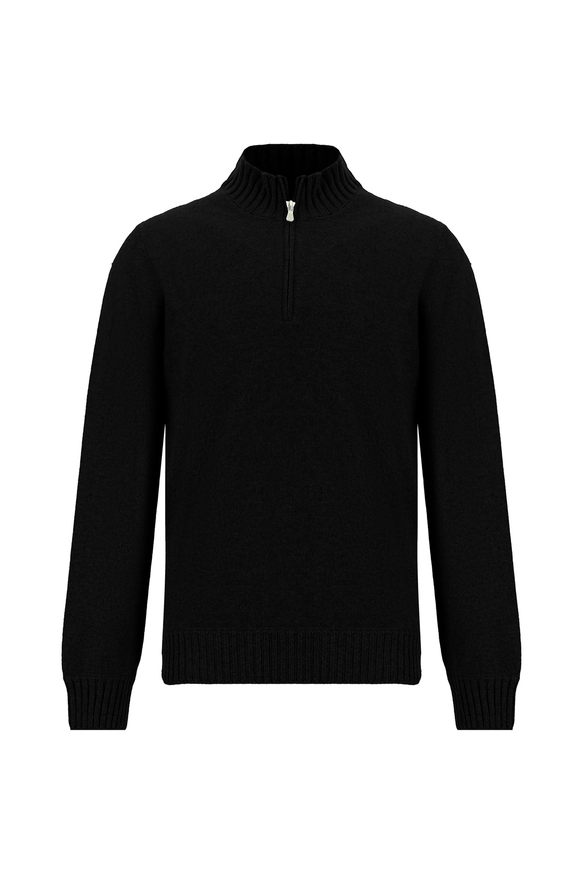 کیگیلی ژاکت بافتنی کشمیر زیپ‌دار یقه معمولی باتو