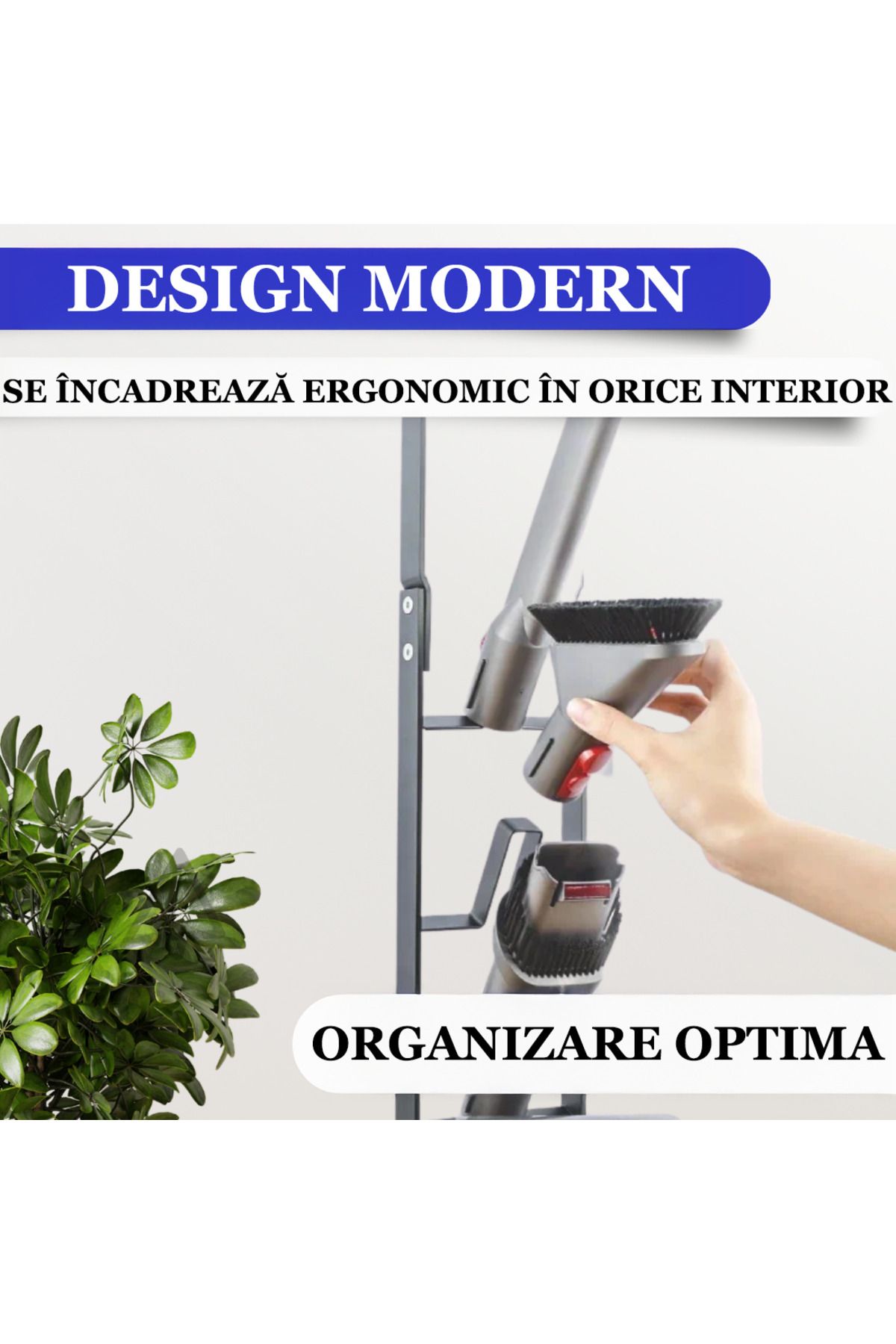 TnsAround-Suport Premium Tns® Pentru Aspirator Dyson, V15 V11 V12 V10 V8 V7 V6 5gen,fara Gauri In Pereti 6