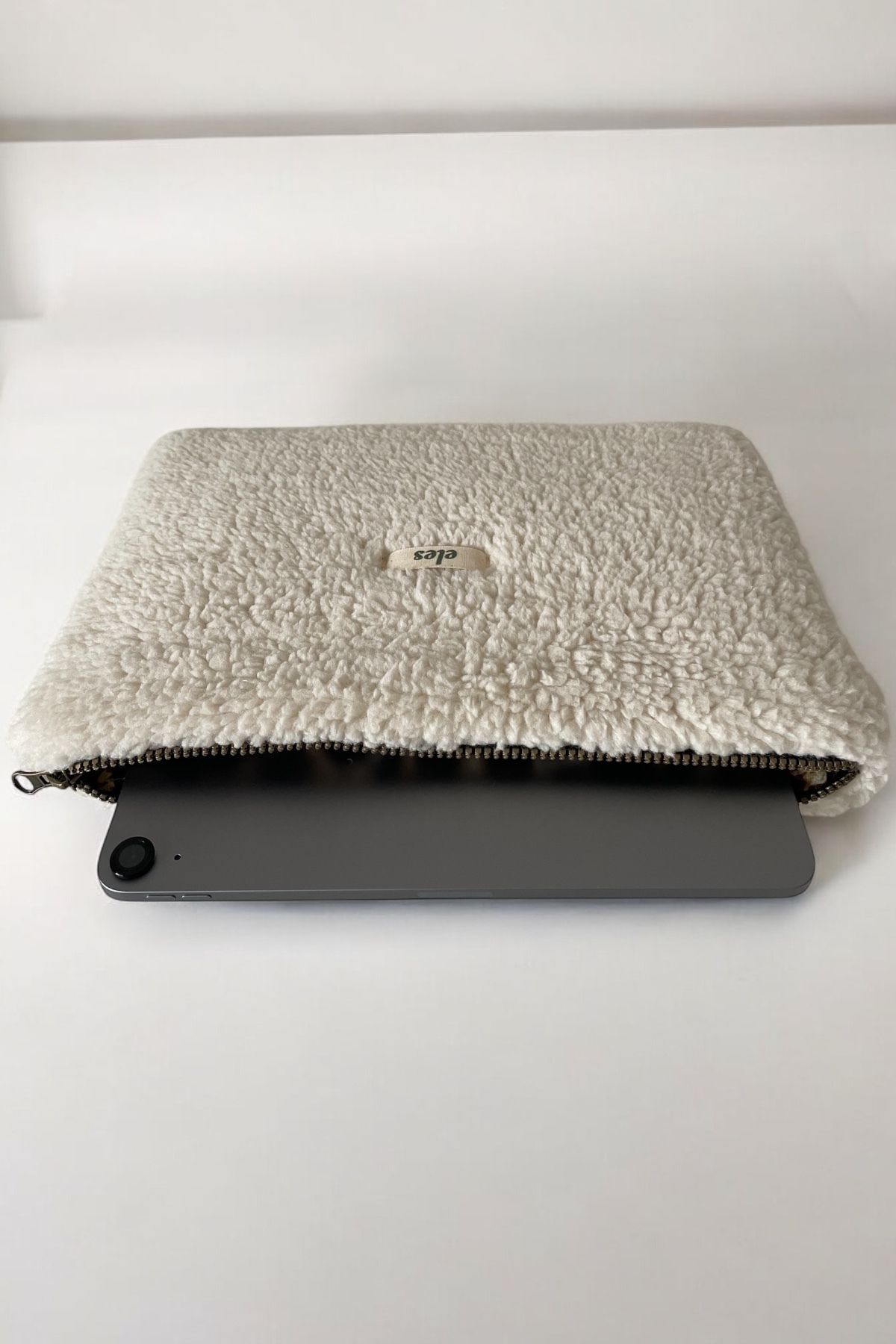 eles-Plush Leopard Pattern Tablet Bag, Plush Leopard Pattern Tablet Case, Plush Tablet Case 4