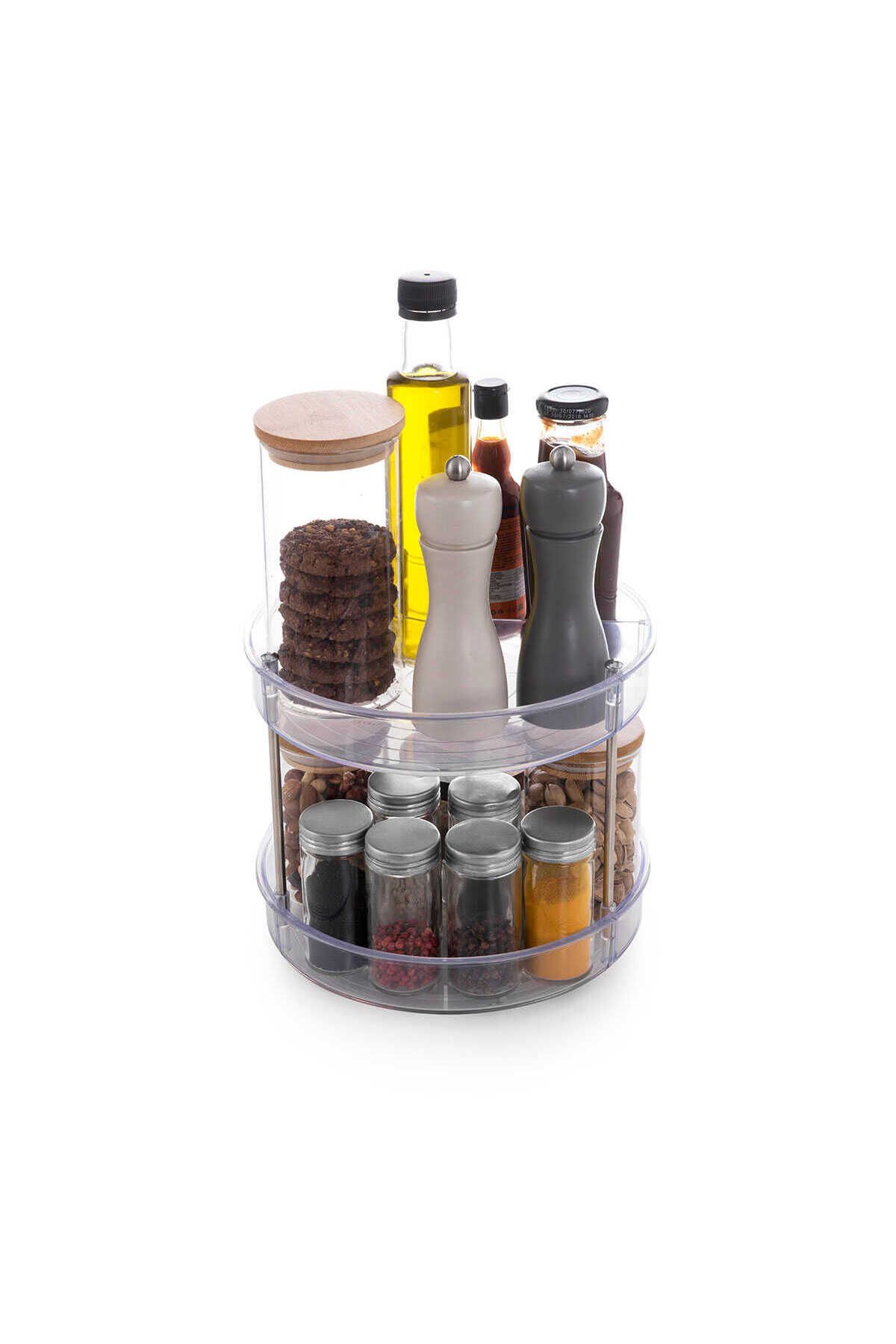 Prima Nova-Primanova Elpida Transparent Two-Tier Rotating Shelf 5