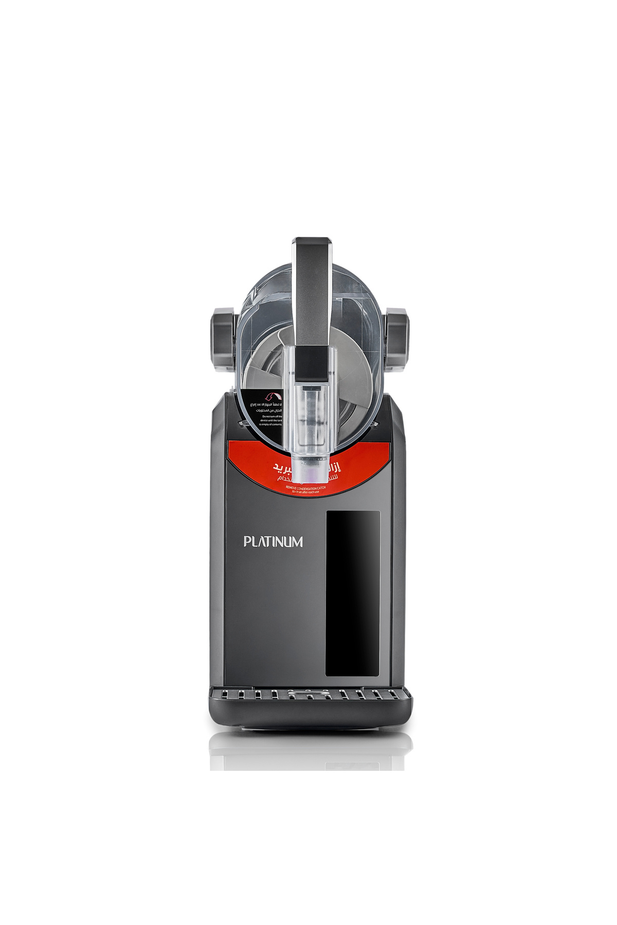 Platinum-ماكينة صنع الثلج SM-X100 سعة 2 لتر، 8 برامج مُعدّة مسبقًا، شاشة لمس LED، 200 واط - رمادي 2
