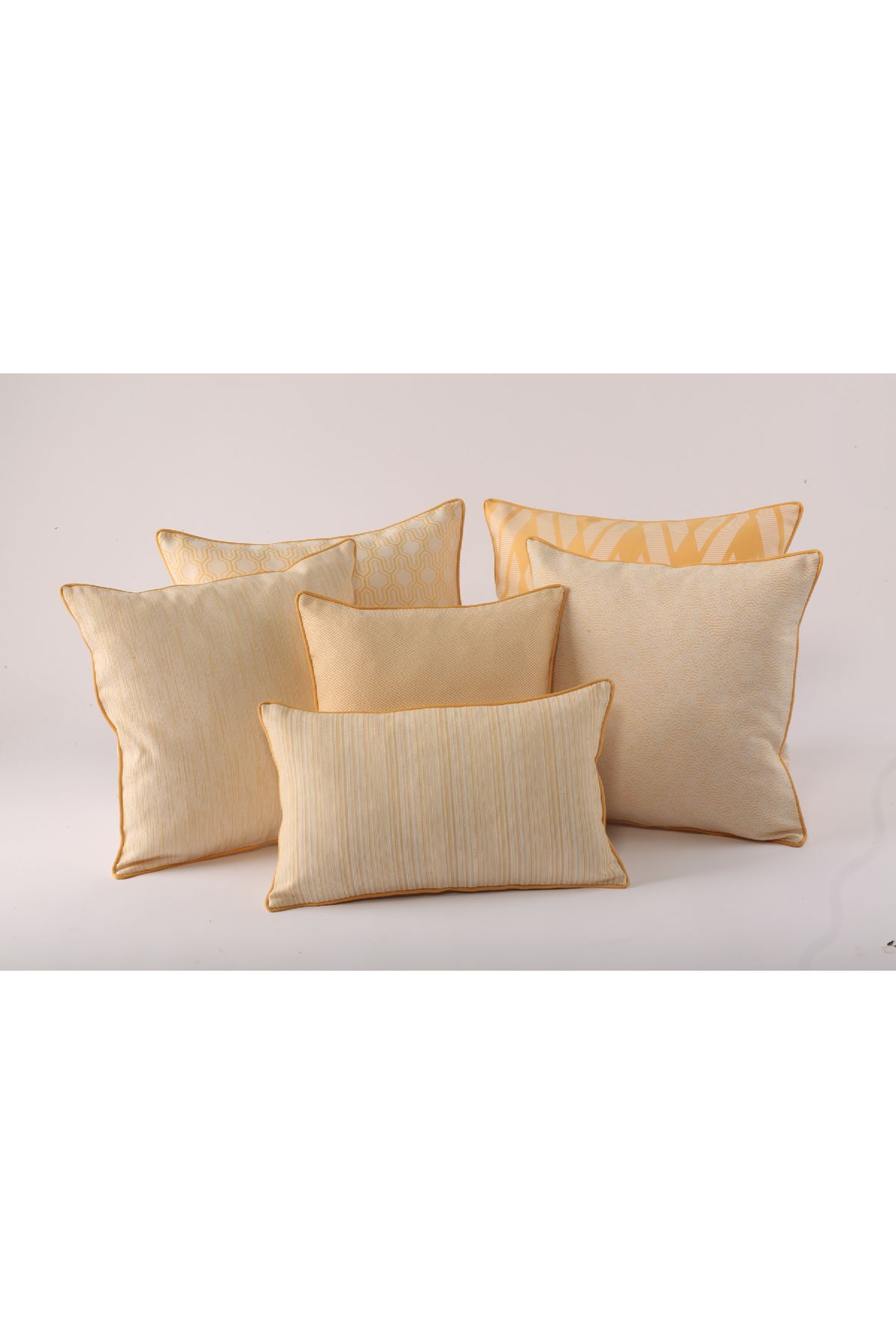 PS FABRIC 6'lı Dış Mekan Kırlent Kılıfı Seti - Su İtici, Solmaz, Yıkanabilir | 50x50, 45x45, 40x40, 30x50 cm