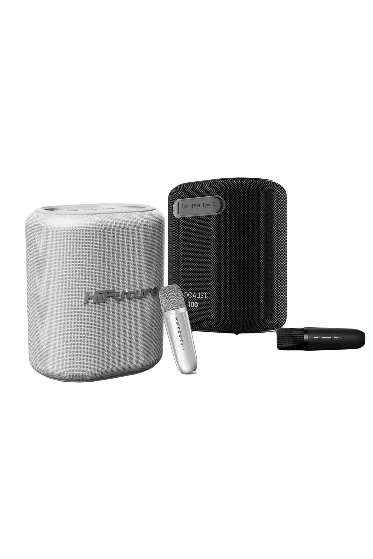 HiFuture-Vocalist 100 Wireless Bluetooth 25W Rgb Tws Portable Karaoke System Speaker with Microphone 6