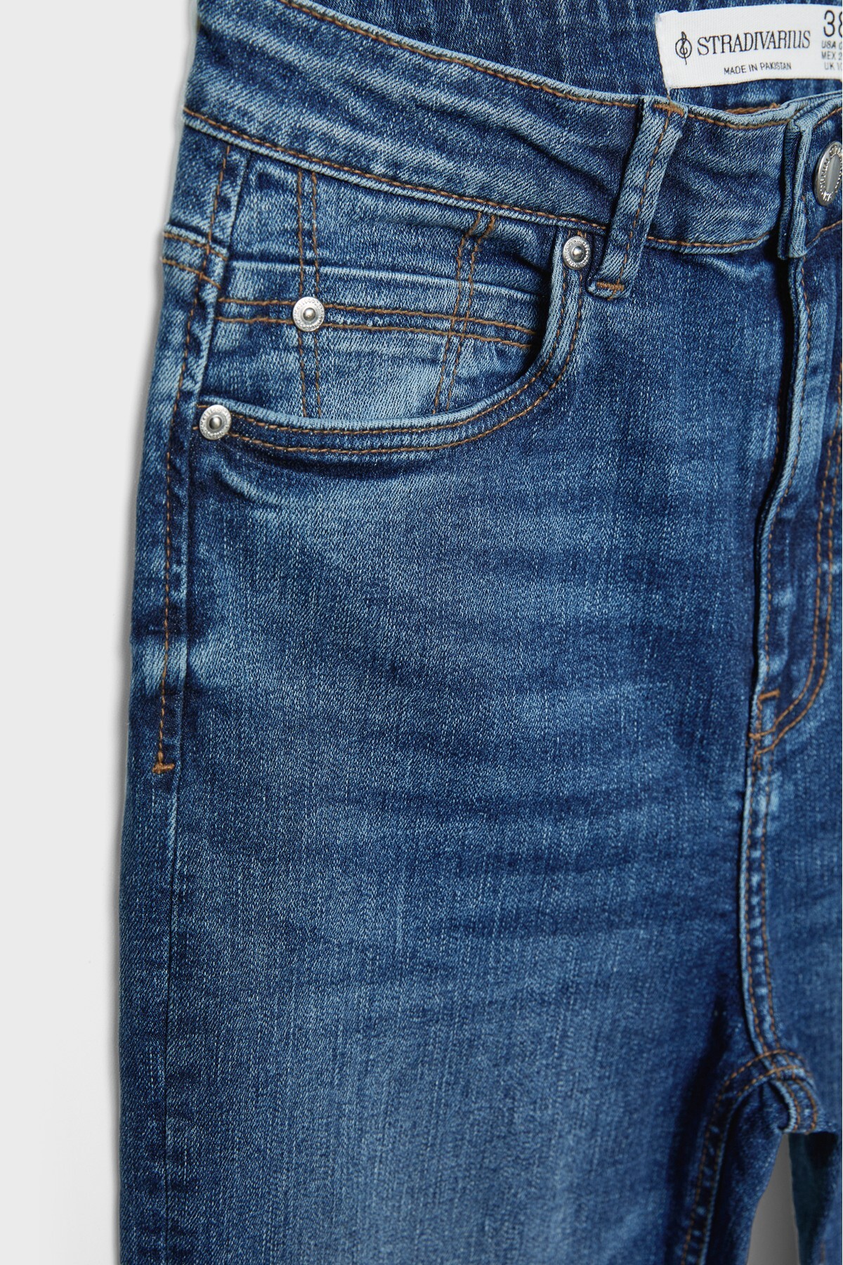 Stradivarius  D78 Cropped Çan Paça Jean - Görsel 7
