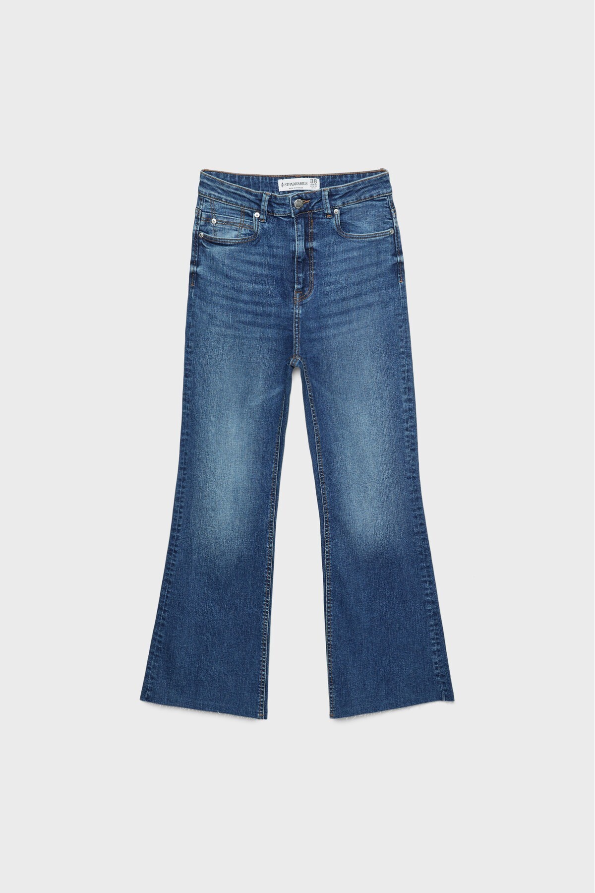 Stradivarius  D78 Cropped Çan Paça Jean - Görsel 5