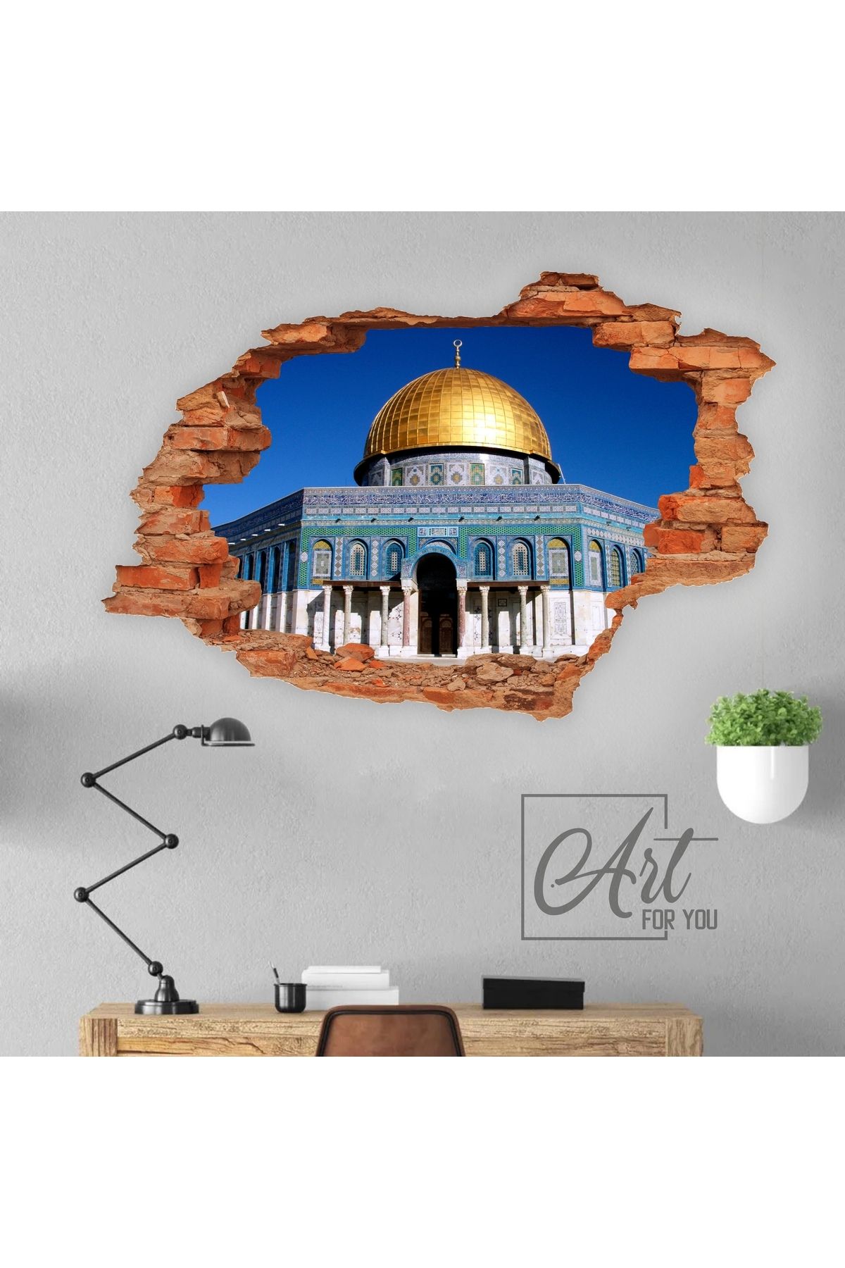 art for you 3D Animasyonlu Manzara Sticker Ev Dekorasyonu