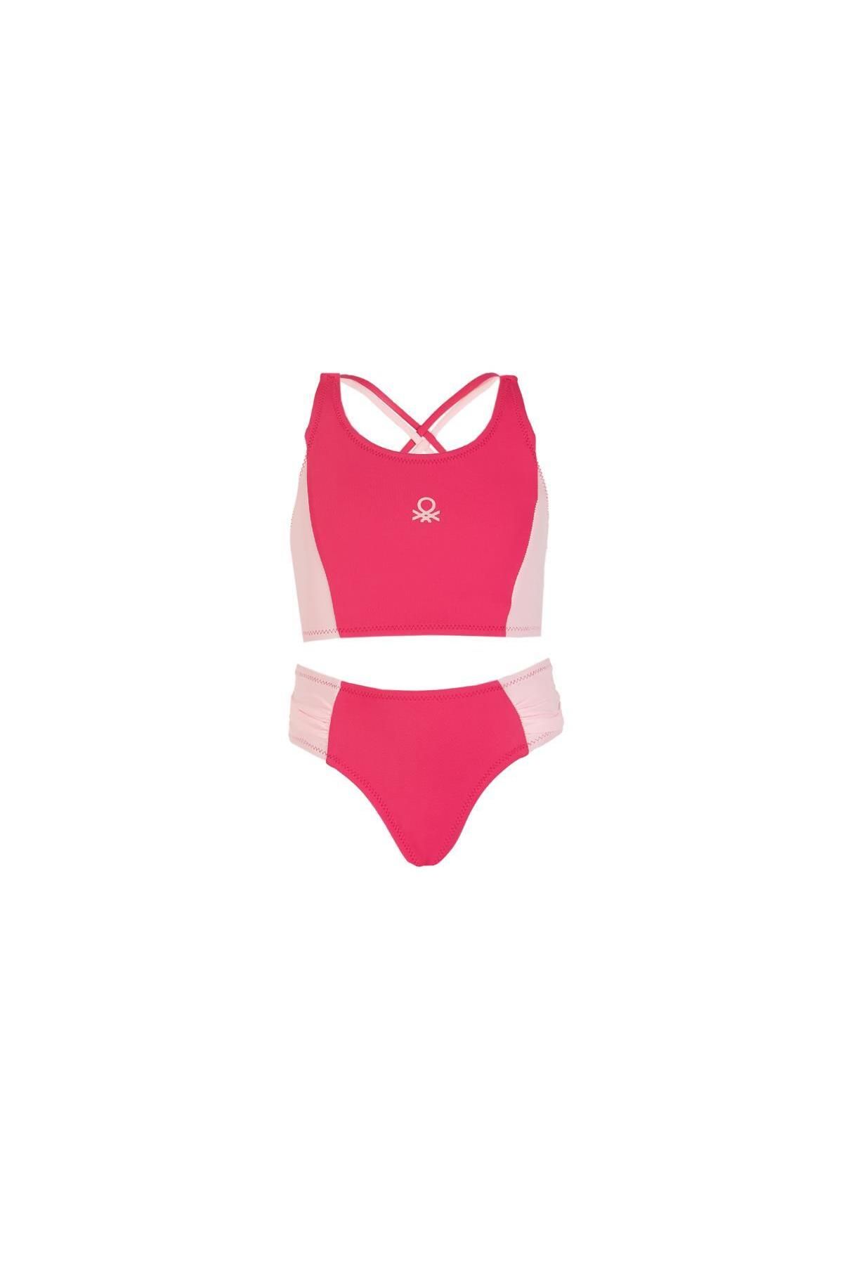United Colors of Benetton Costum De Baie Pentru Fete 25045 Femeie - 6–7 years