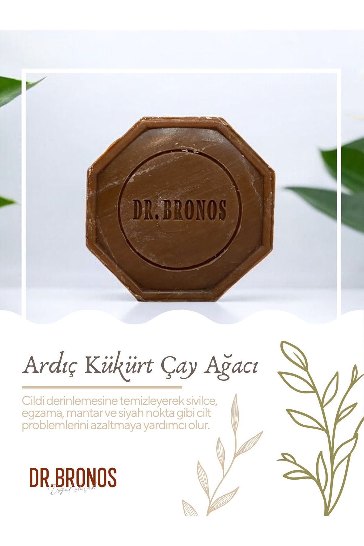 Dr. Bronos Doğal Ardıç Kükürt Çay Ağacı Sabunu 125 gr