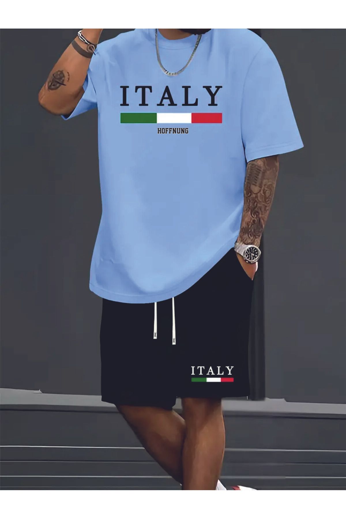 HOFFNUNG full shorts ITALY FLAG HOFFNUNG oversize