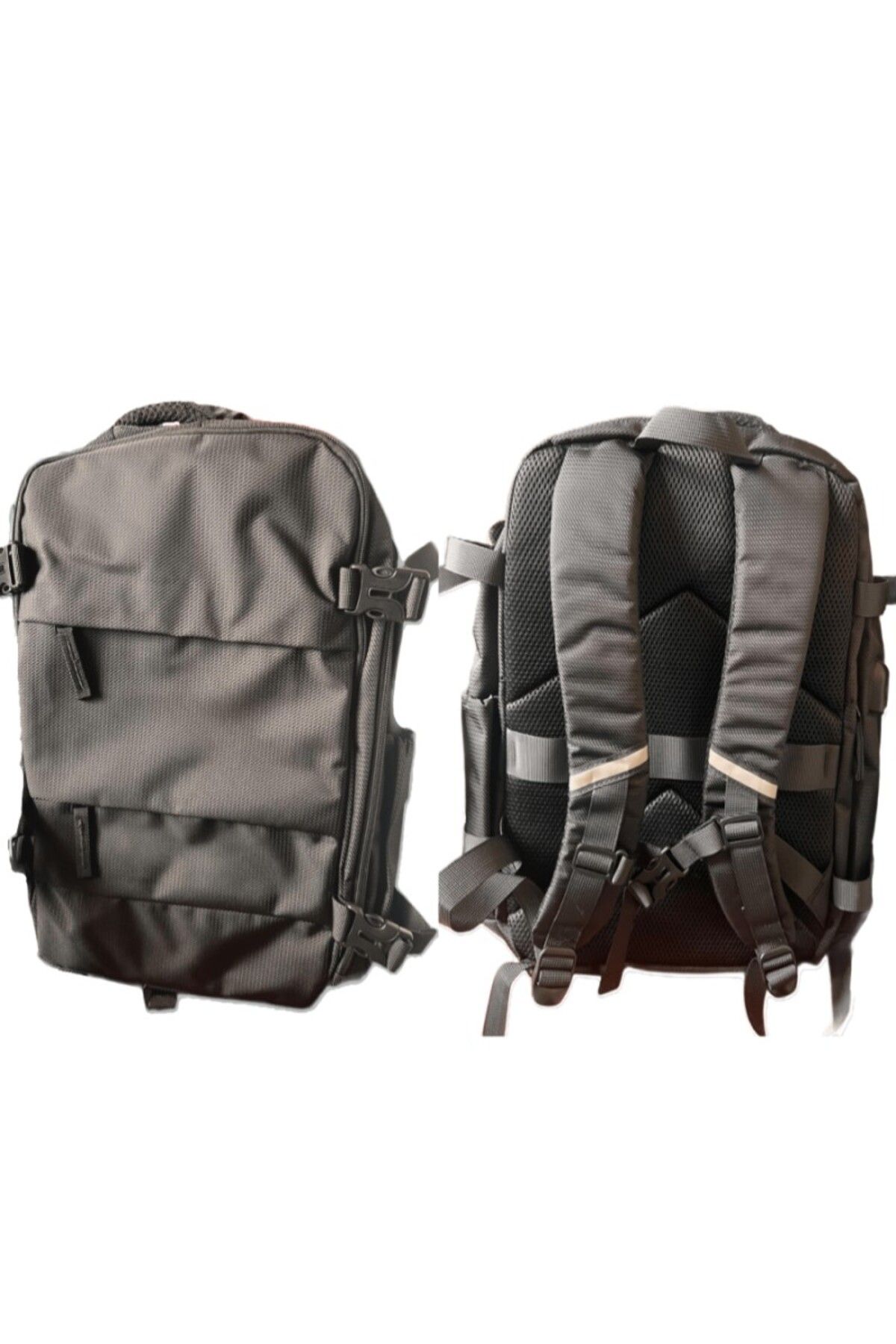 Weixier-Rucsac Calatorie Avion, 40x30x20 cm, Acceptat de WizzAir, Mutiple compartimente, Business, Negru 8