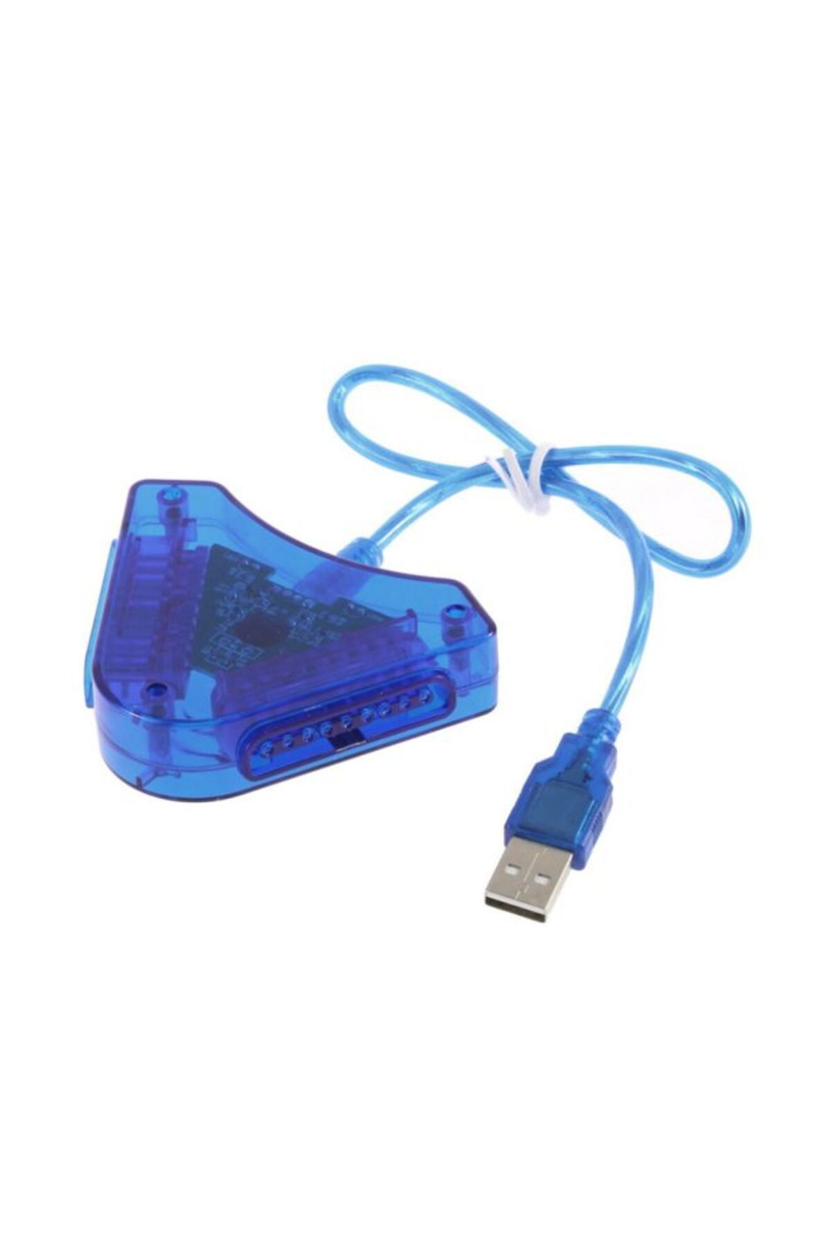 Generic-USB Dual Player Wired Converter Adapter For PS2 Game Controller 4