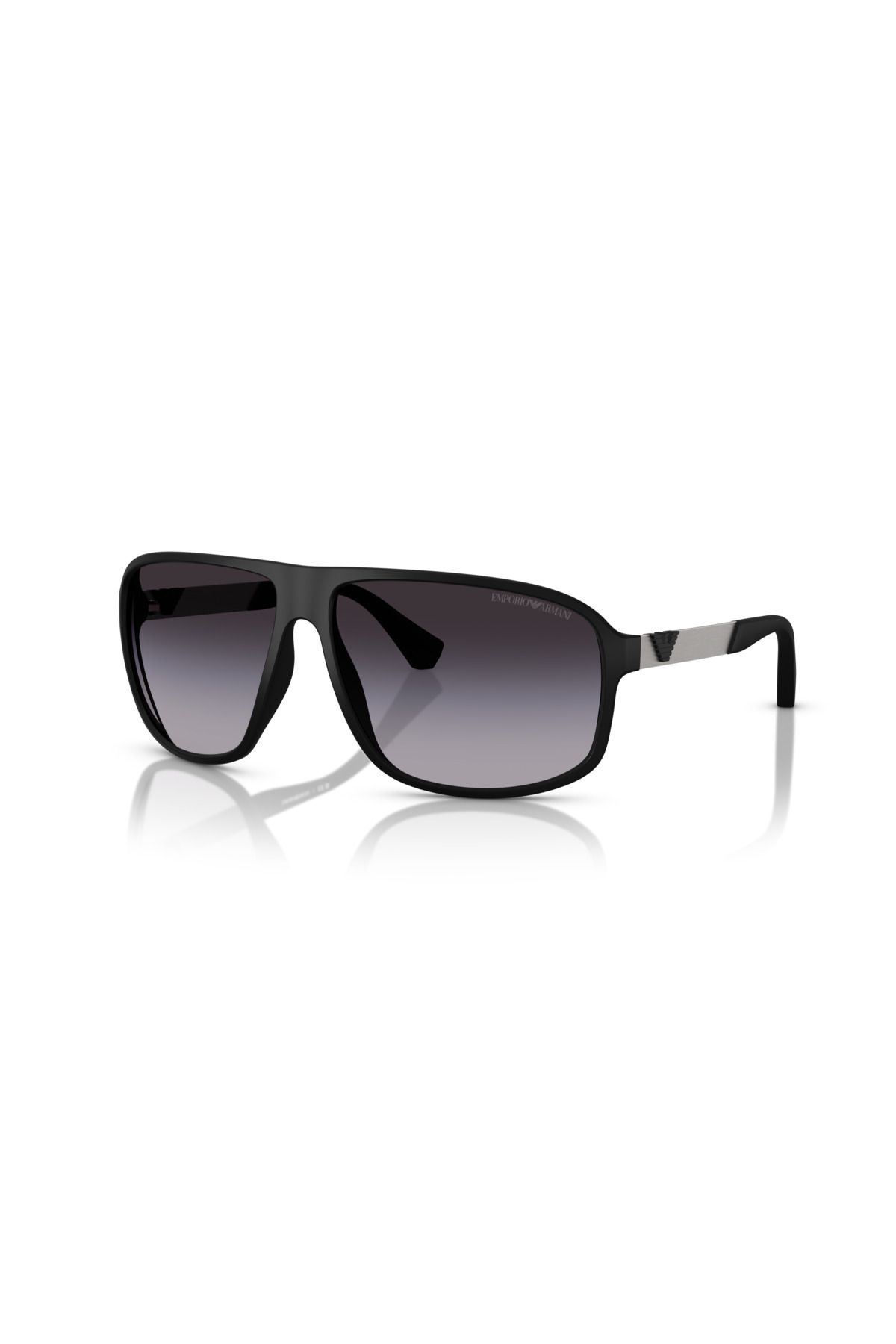 Emporio Armani-نظارة شمسية مربعة للرجال - Ea 4029 - مقاس العدسة: 64 مم - مطاط أسود 2